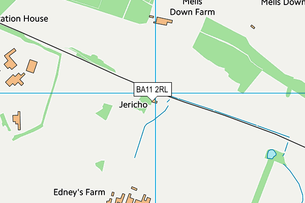 BA11 2RL map - OS VectorMap District (Ordnance Survey)