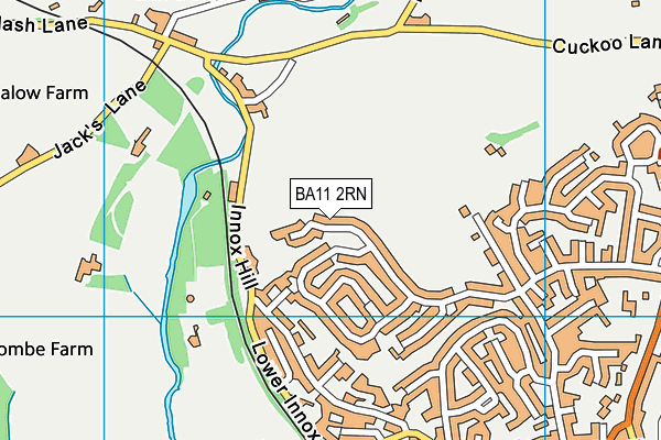 BA11 2RN map - OS VectorMap District (Ordnance Survey)
