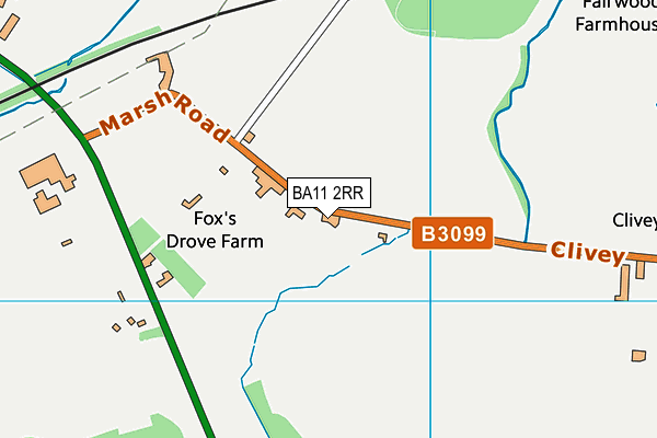 BA11 2RR map - OS VectorMap District (Ordnance Survey)