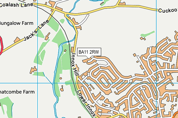 BA11 2RW map - OS VectorMap District (Ordnance Survey)