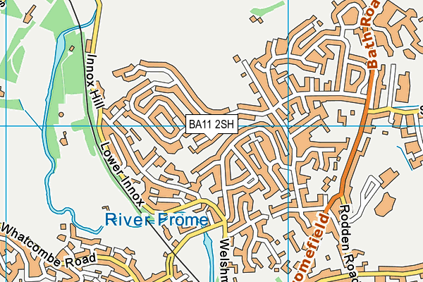 BA11 2SH map - OS VectorMap District (Ordnance Survey)