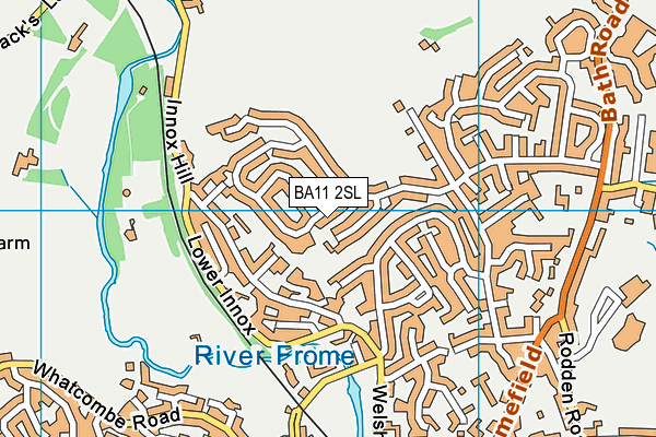 BA11 2SL map - OS VectorMap District (Ordnance Survey)