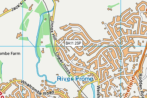 BA11 2SP map - OS VectorMap District (Ordnance Survey)