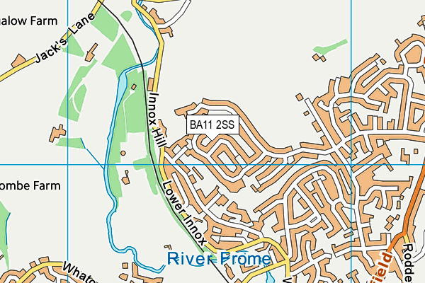 BA11 2SS map - OS VectorMap District (Ordnance Survey)