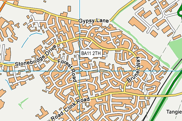 BA11 2TH map - OS VectorMap District (Ordnance Survey)