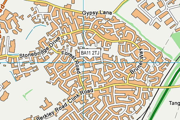 BA11 2TJ map - OS VectorMap District (Ordnance Survey)