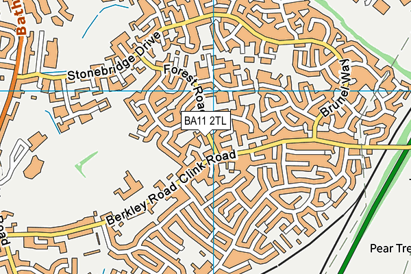 BA11 2TL map - OS VectorMap District (Ordnance Survey)