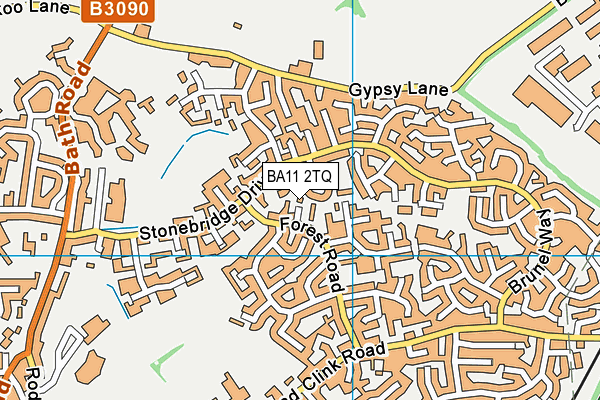 BA11 2TQ map - OS VectorMap District (Ordnance Survey)