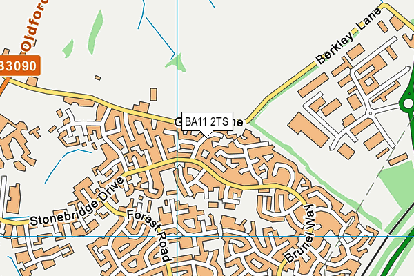 BA11 2TS map - OS VectorMap District (Ordnance Survey)