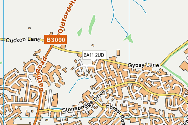 BA11 2UD map - OS VectorMap District (Ordnance Survey)