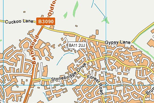 BA11 2UJ map - OS VectorMap District (Ordnance Survey)