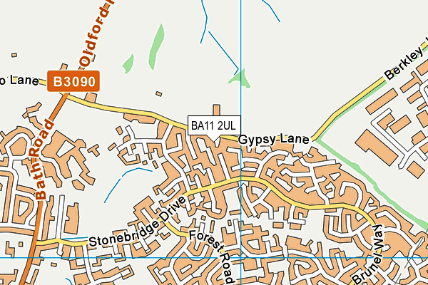 BA11 2UL map - OS VectorMap District (Ordnance Survey)