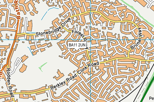 BA11 2UN map - OS VectorMap District (Ordnance Survey)