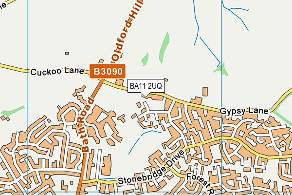 BA11 2UQ map - OS VectorMap District (Ordnance Survey)