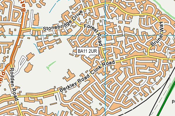 BA11 2UR map - OS VectorMap District (Ordnance Survey)