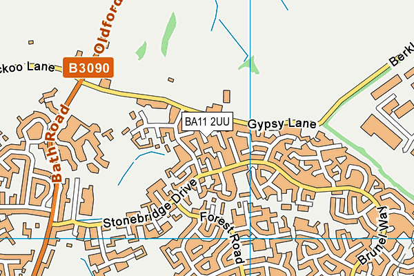 BA11 2UU map - OS VectorMap District (Ordnance Survey)