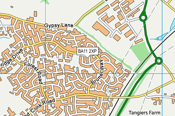BA11 2XP map - OS VectorMap District (Ordnance Survey)
