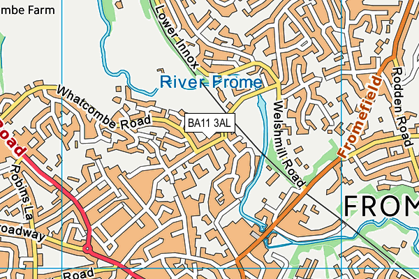 BA11 3AL map - OS VectorMap District (Ordnance Survey)