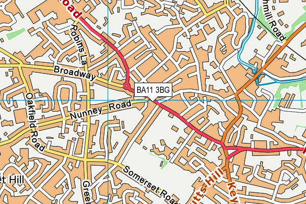 BA11 3BG map - OS VectorMap District (Ordnance Survey)