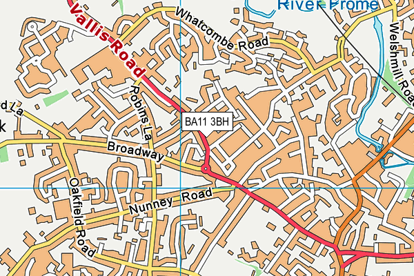 BA11 3BH map - OS VectorMap District (Ordnance Survey)