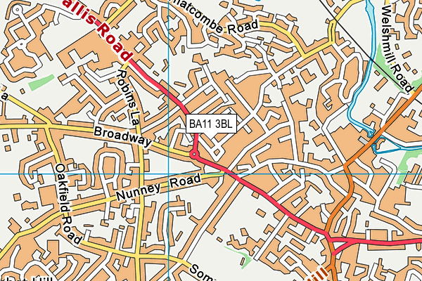 BA11 3BL map - OS VectorMap District (Ordnance Survey)