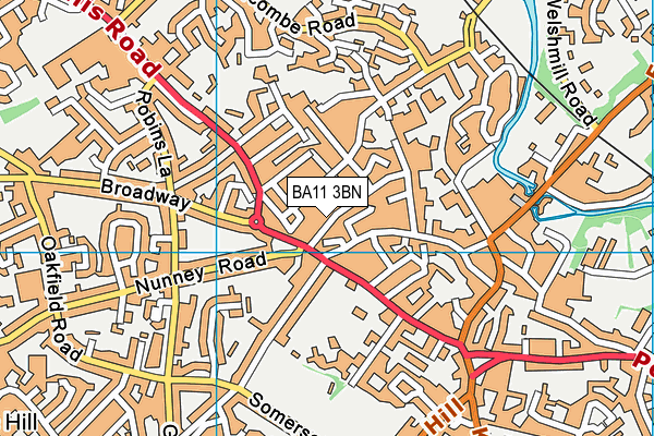 BA11 3BN map - OS VectorMap District (Ordnance Survey)