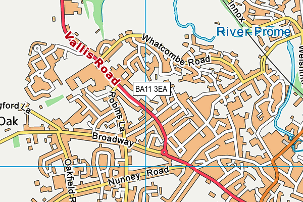 BA11 3EA map - OS VectorMap District (Ordnance Survey)