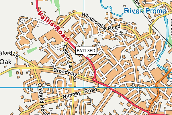 BA11 3ED map - OS VectorMap District (Ordnance Survey)