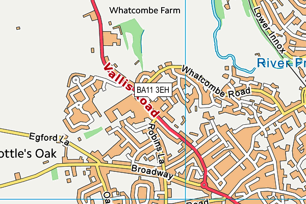 BA11 3EH map - OS VectorMap District (Ordnance Survey)