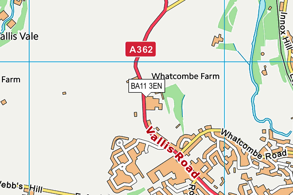 BA11 3EN map - OS VectorMap District (Ordnance Survey)