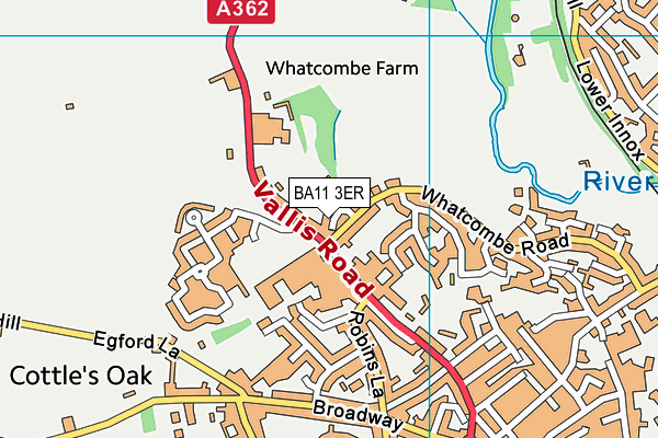 BA11 3ER map - OS VectorMap District (Ordnance Survey)