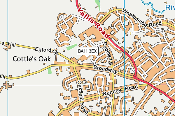 BA11 3EX map - OS VectorMap District (Ordnance Survey)