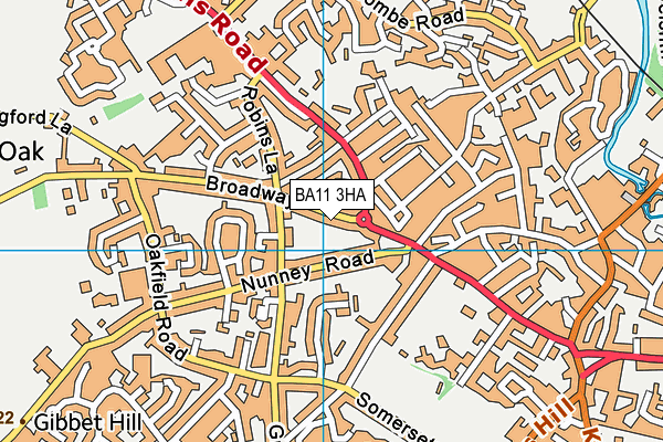 BA11 3HA map - OS VectorMap District (Ordnance Survey)