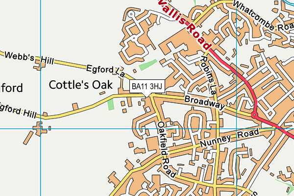BA11 3HJ map - OS VectorMap District (Ordnance Survey)