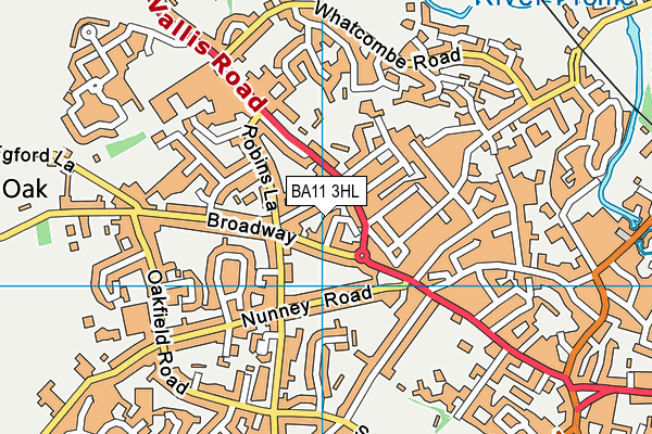 BA11 3HL map - OS VectorMap District (Ordnance Survey)