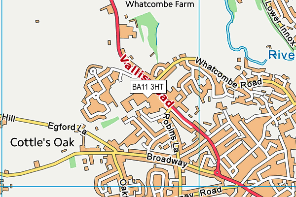 BA11 3HT map - OS VectorMap District (Ordnance Survey)