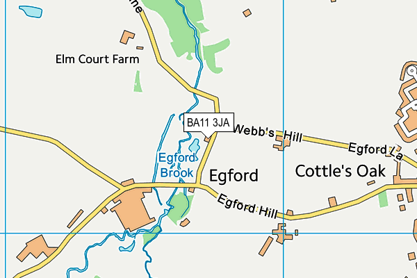 BA11 3JA map - OS VectorMap District (Ordnance Survey)