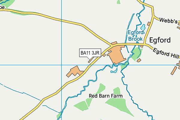 BA11 3JR map - OS VectorMap District (Ordnance Survey)