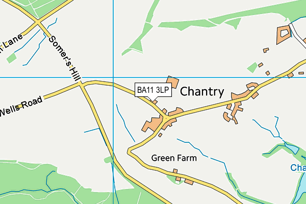 BA11 3LP map - OS VectorMap District (Ordnance Survey)