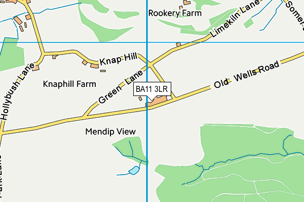 BA11 3LR map - OS VectorMap District (Ordnance Survey)