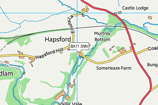 BA11 3NN map - OS VectorMap District (Ordnance Survey)