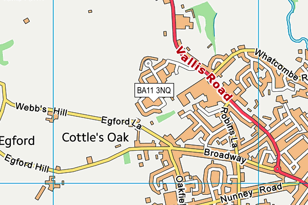 BA11 3NQ map - OS VectorMap District (Ordnance Survey)