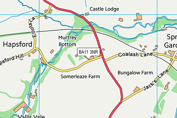 BA11 3NR map - OS VectorMap District (Ordnance Survey)