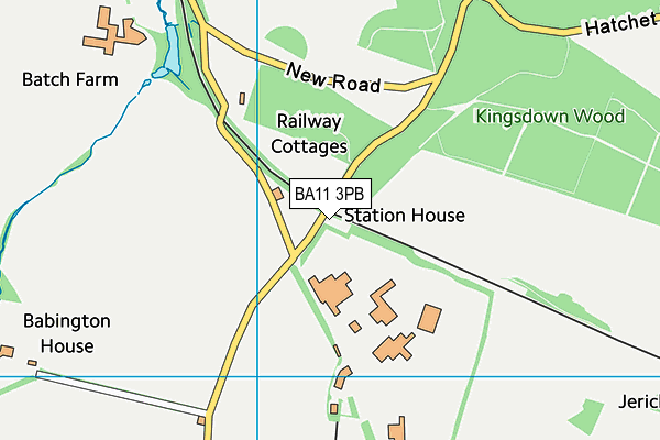 BA11 3PB map - OS VectorMap District (Ordnance Survey)