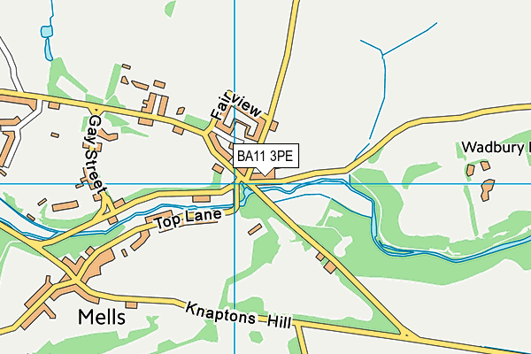 BA11 3PE map - OS VectorMap District (Ordnance Survey)