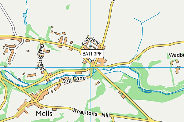 BA11 3PF map - OS VectorMap District (Ordnance Survey)