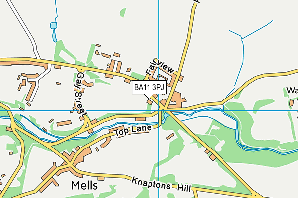 BA11 3PJ map - OS VectorMap District (Ordnance Survey)