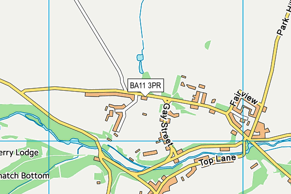 BA11 3PR map - OS VectorMap District (Ordnance Survey)