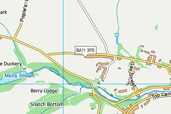 BA11 3PS map - OS VectorMap District (Ordnance Survey)