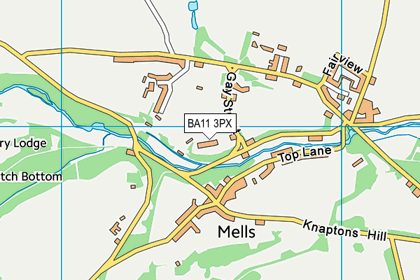 BA11 3PX map - OS VectorMap District (Ordnance Survey)